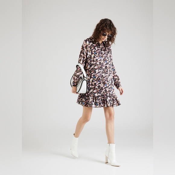 Molly Bracken Printed Shirt Dress L - Picture 4 of 13